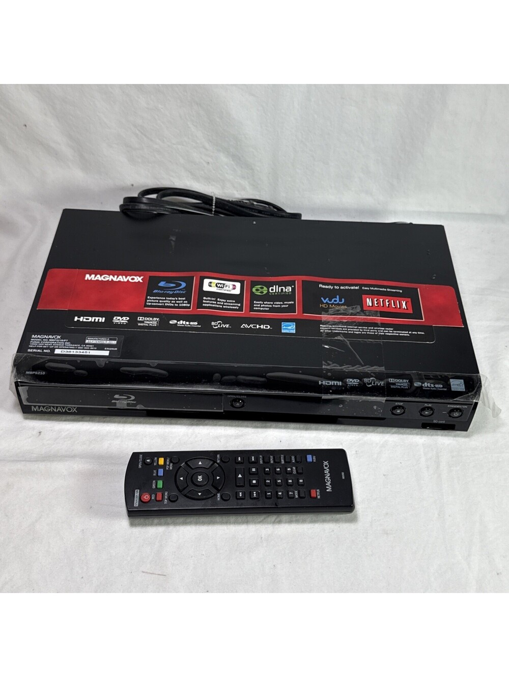 Magnavox MBP5210/F7 With Remote! Tested! EB-2374 WORKS GREAT!!